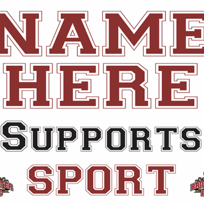 Name Here Supports Sport